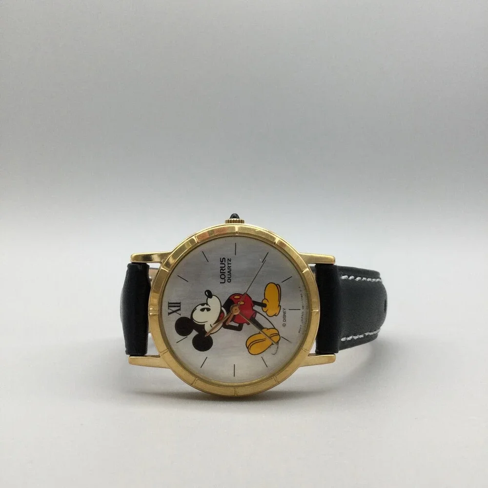 Vintage Lorus Mickey Mouse Womens Watch 30mm Disney V811-1400 New Battery